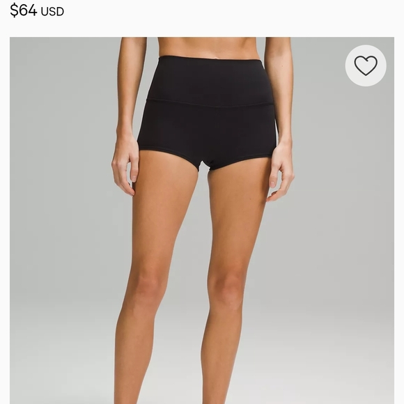 NWT Lululemon Align Hr 2in Short Women's Sz 4or6 Black - Picture 1 of 4